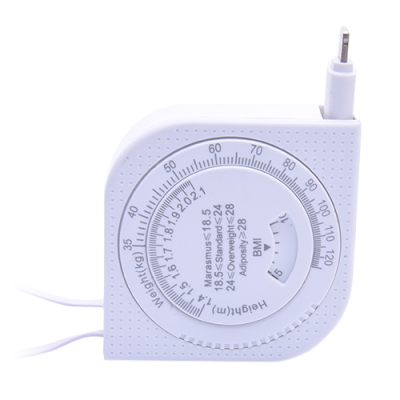 Micro USB en Lightning kabel met rolmaat en BMI schijf